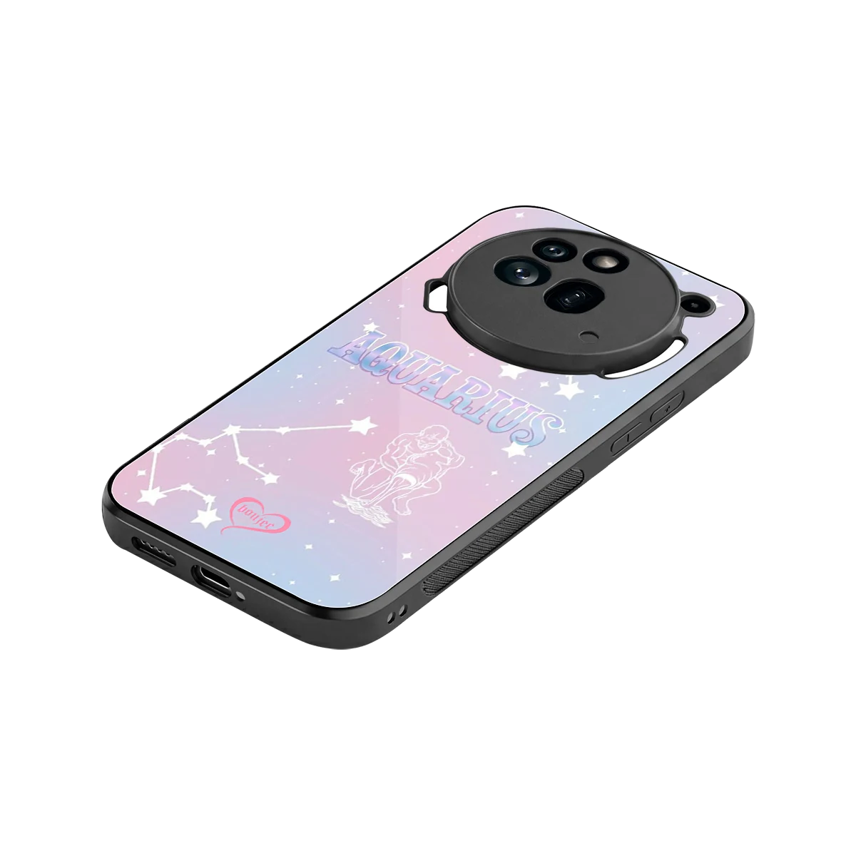 Aquarius Aura stylish phone case for nothing phone 3a pro | glossy glass and slim fit