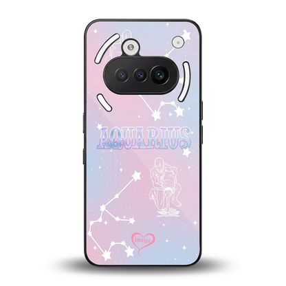 Aquarius Aura back phone cover | glass case for nothing phone 3a
