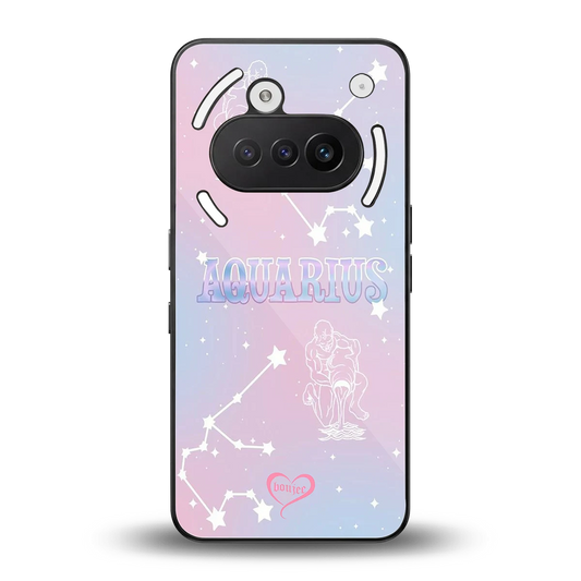 Aquarius Aura back phone cover | glass case for nothing phone 3a