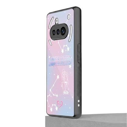 Aquarius Aura nothing phone 3a mobile cover | shockproof glass phone case