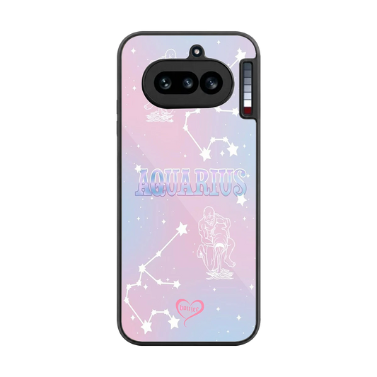Aquarius Aura back phone cover | glass case for nothing phone 4a