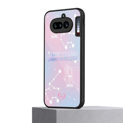 Aquarius Aura nothing phone 4a mobile cover | shockproof glass phone case