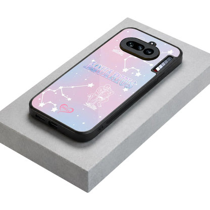 Aquarius Aura stylish phone case for nothing phone 4a | glossy glass and slim fit