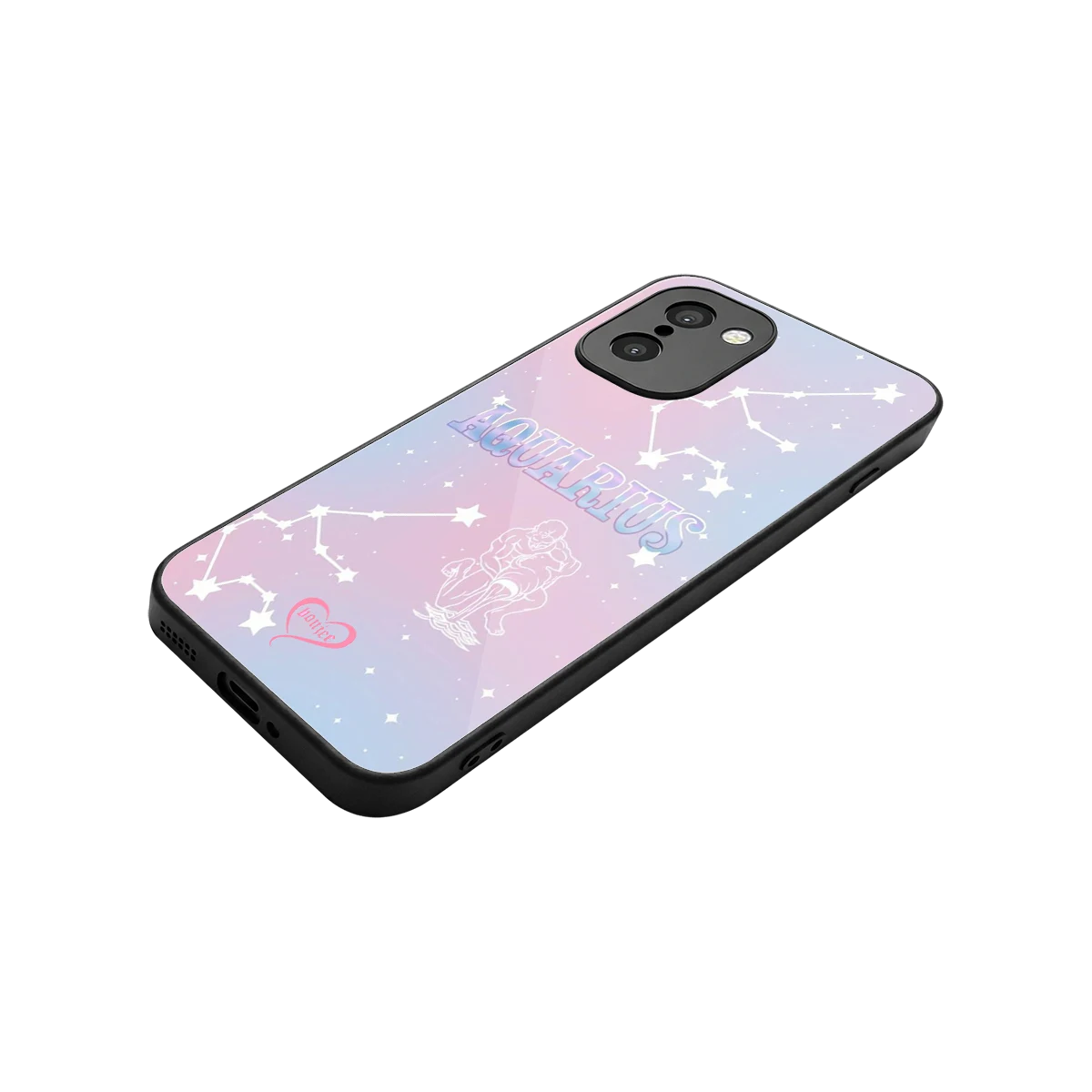 Aquarius Aura stylish phone case for oneplus 15r | glossy glass and slim fit