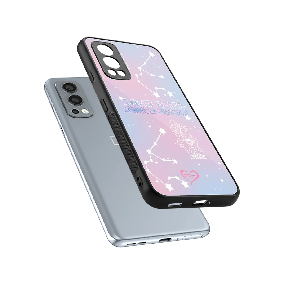 Aquarius Aura sleek oneplus nord 2 cover with tempered glass back and TPU edges