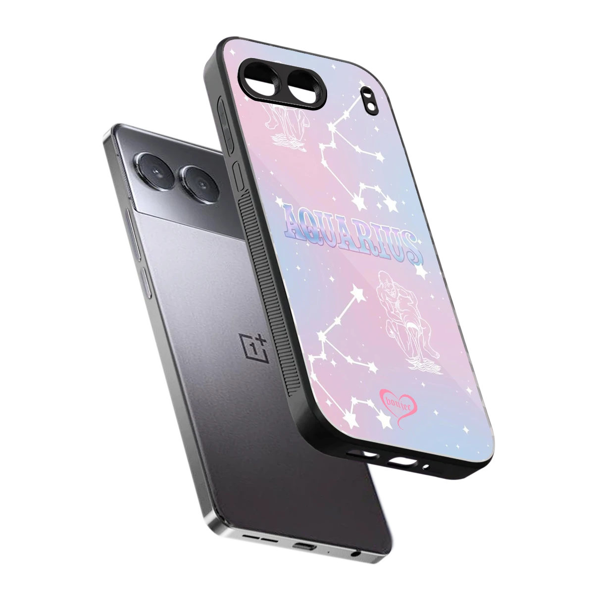 Aquarius Aura sleek oneplus nord 4 cover with tempered glass back and TPU edges