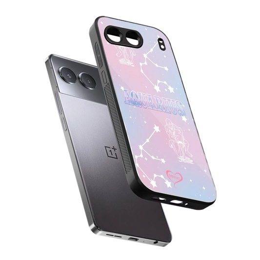 Aquarius Aura sleek oneplus nord 4 cover with tempered glass back and TPU edges