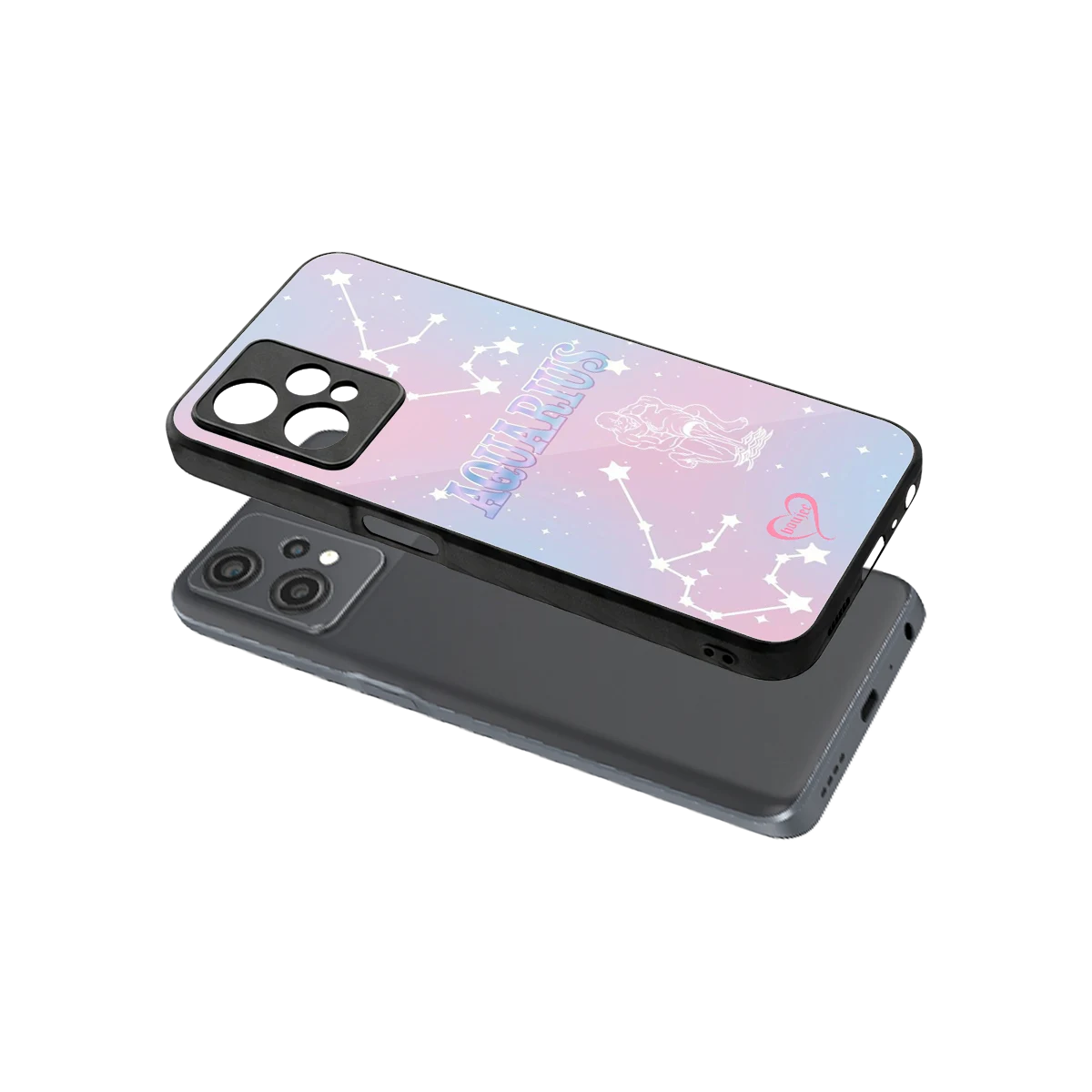 Aquarius Aura sleek oneplus nord ce 2 lite cover with tempered glass back and TPU edges
