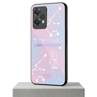 Aquarius Aura oneplus nord ce 2 lite mobile cover | shockproof glass phone case