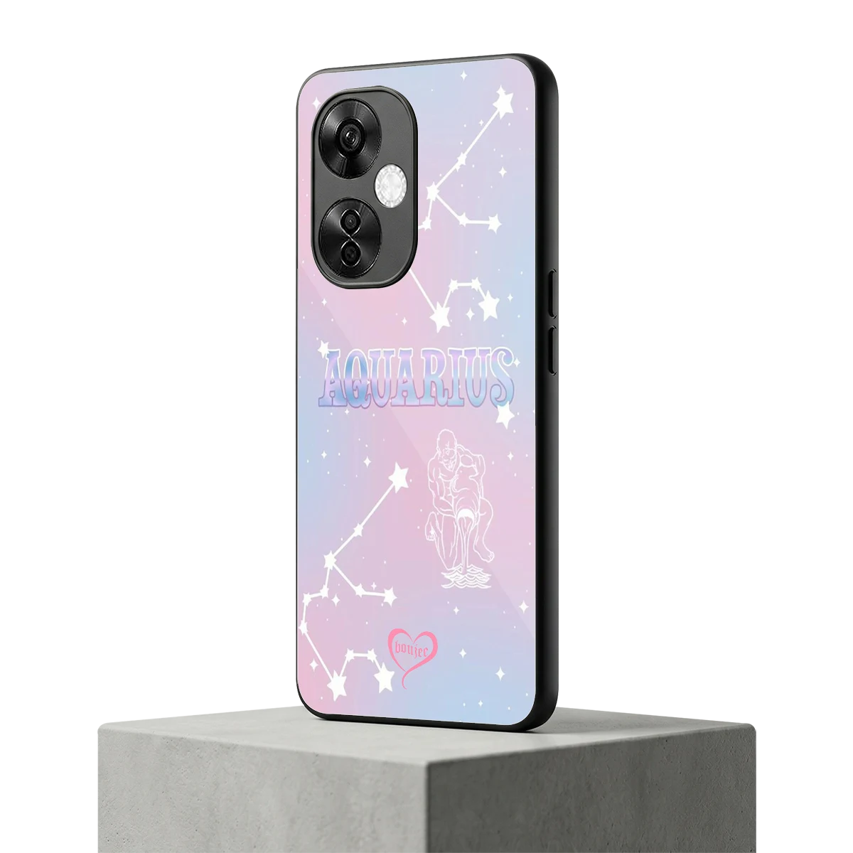 Aquarius Aura oneplus nord ce 3 lite mobile cover | shockproof glass phone case