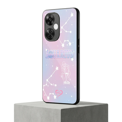 Aquarius Aura oneplus nord ce 3 lite mobile cover | shockproof glass phone case