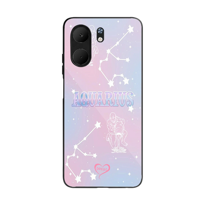 Aquarius Aura back phone cover | glass case for oppo a5x 5g