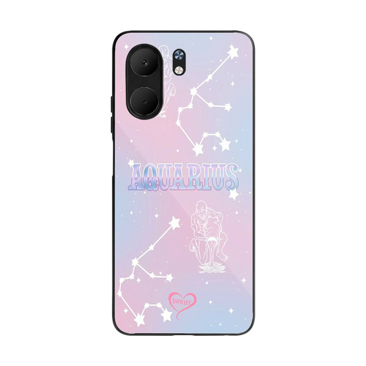 Aquarius Aura back phone cover | glass case for oppo a5x 5g