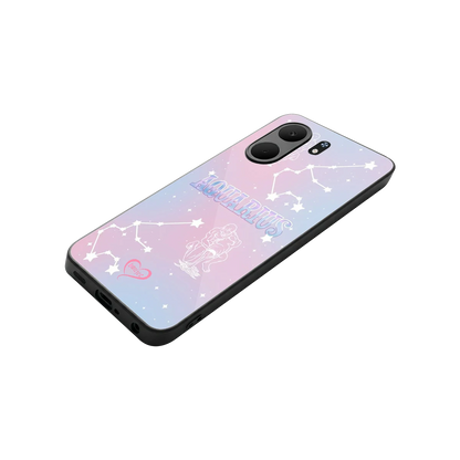 Aquarius Aura stylish phone case for oppo a5x 5g | glossy glass and slim fit