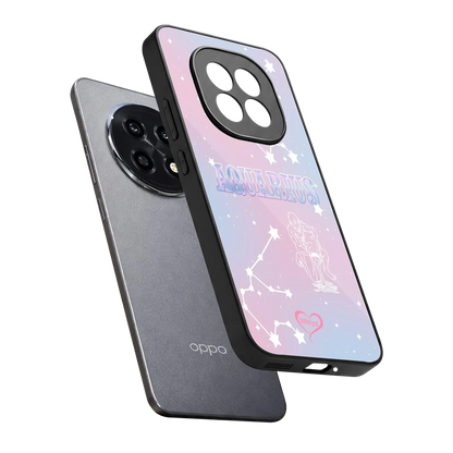 Aquarius Aura sleek oppo f29 pro 5g cover with tempered glass back and TPU edges