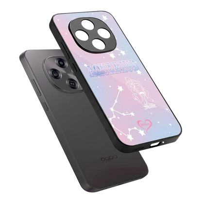 Aquarius Aura sleek oppo f31 pro 5g cover with tempered glass back and TPU edges