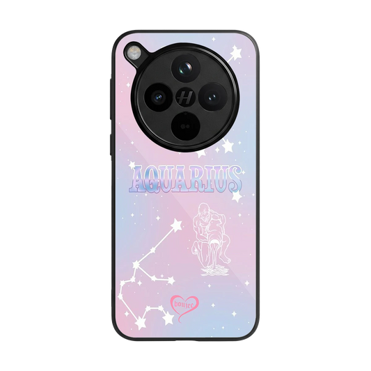 Aquarius Aura back phone cover | glass case for oppo find x8