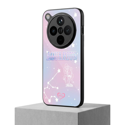 Aquarius Aura oppo find x8 mobile cover | shockproof glass phone case