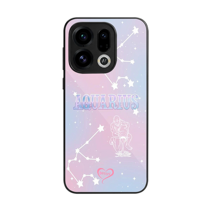 Aquarius Aura back phone cover | glass case for oppo find x9