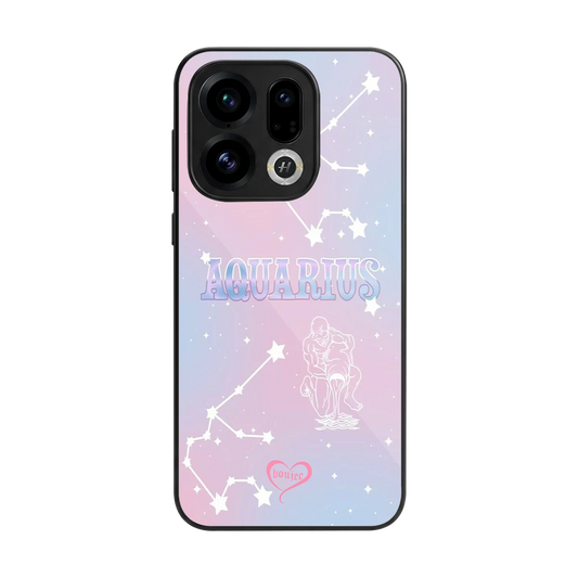 Aquarius Aura back phone cover | glass case for oppo find x9