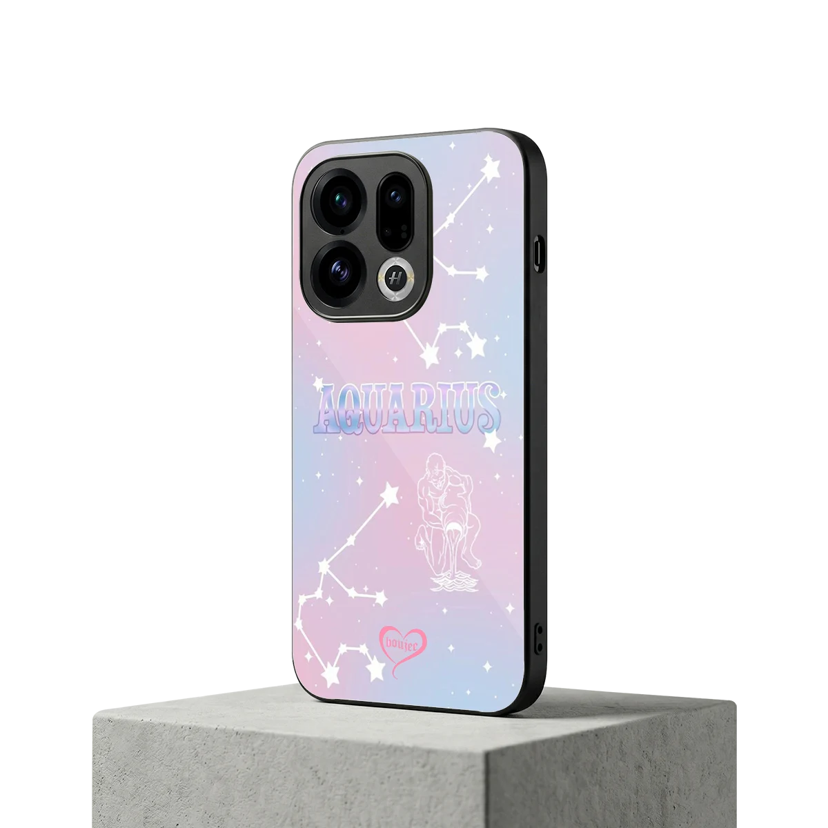 Aquarius Aura oppo find x9 mobile cover | shockproof glass phone case