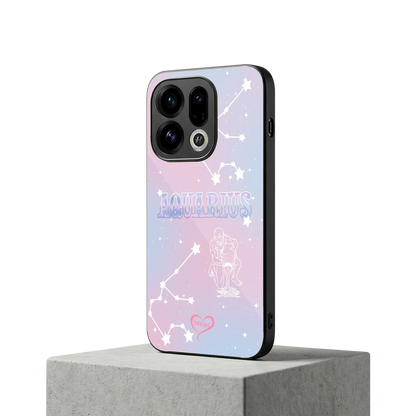 Aquarius Aura oppo find x9 mobile cover | shockproof glass phone case