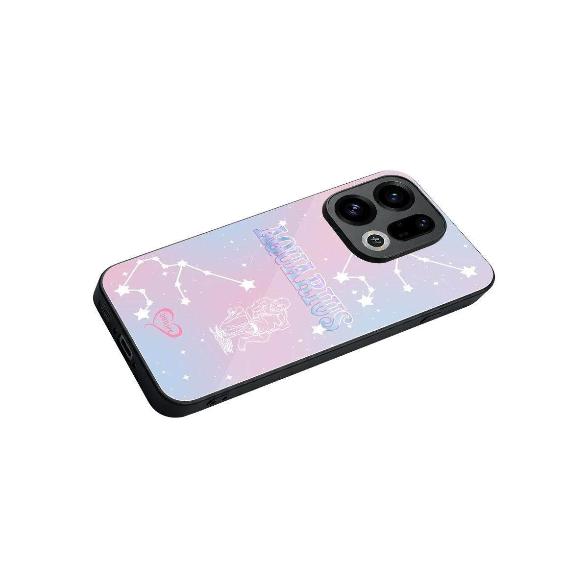 Aquarius Aura stylish phone case for oppo find x9 | glossy glass and slim fit