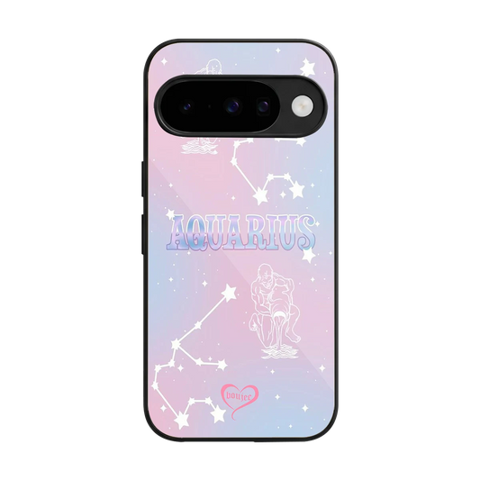 Aquarius Aura back phone cover | glass case for google pixel 10