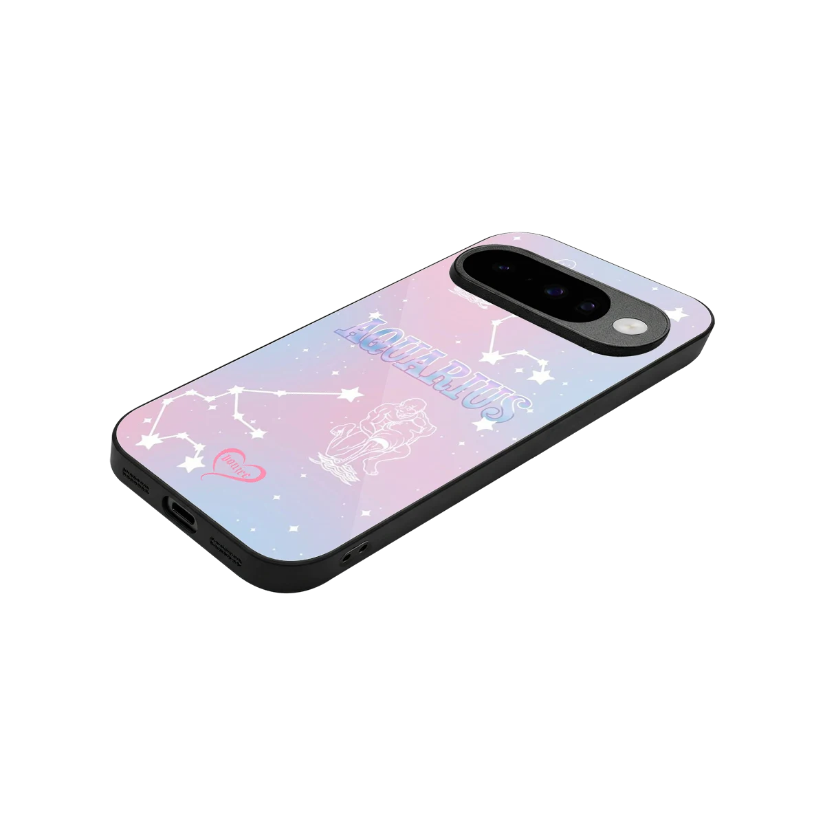 Aquarius Aura stylish phone case for google pixel 10 | glossy glass and slim fit
