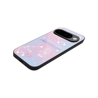 Aquarius Aura stylish phone case for google pixel 10 | glossy glass and slim fit