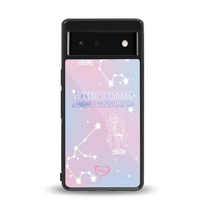 Aquarius Aura back phone cover | glass case for google pixel 6a