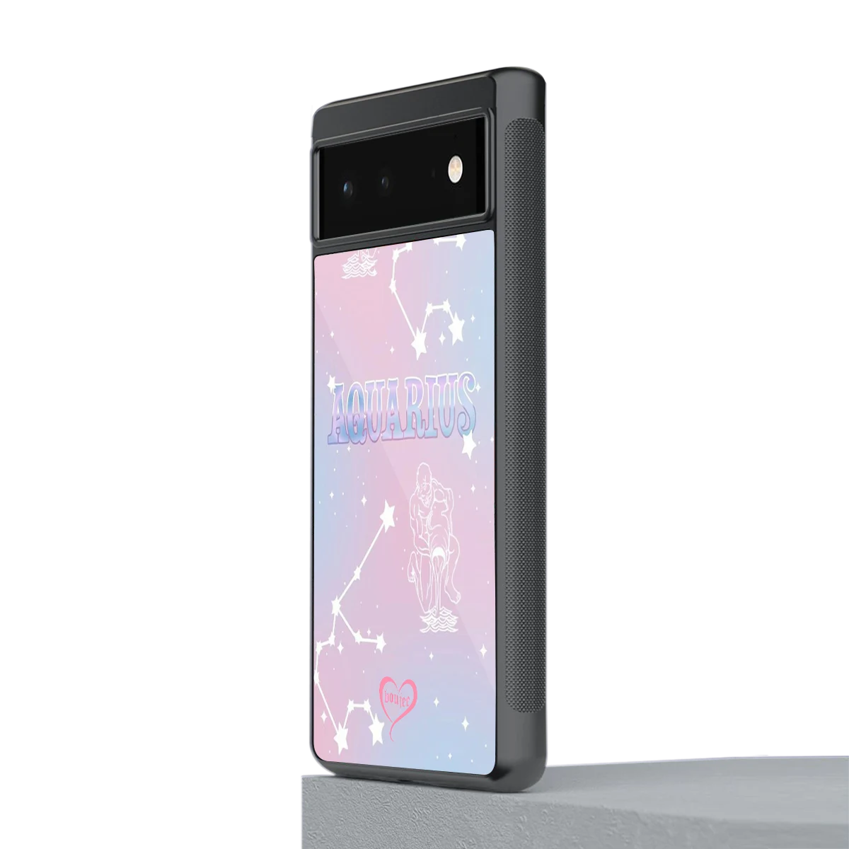 Aquarius Aura stylish phone case for google pixel 6a | glossy glass and slim fit