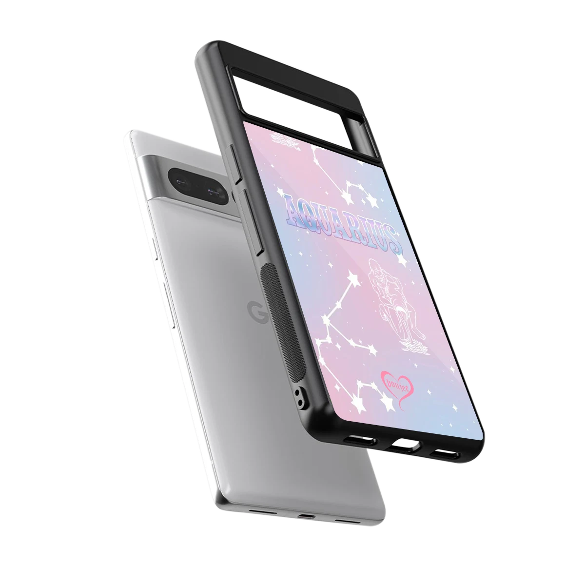 Aquarius Aura sleek google pixel 7 pro cover with tempered glass back and TPU edges