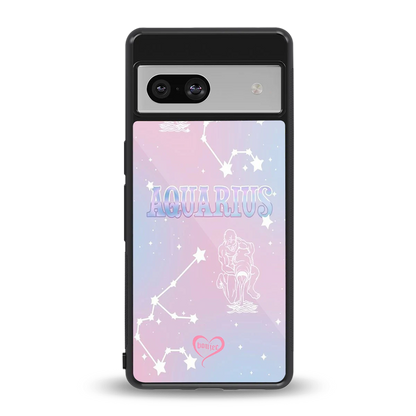 Aquarius Aura back phone cover | glass case for google pixel 7