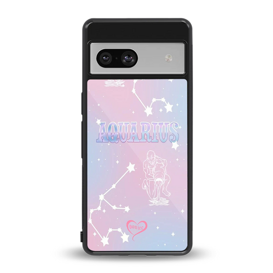 Aquarius Aura back phone cover | glass case for google pixel 7