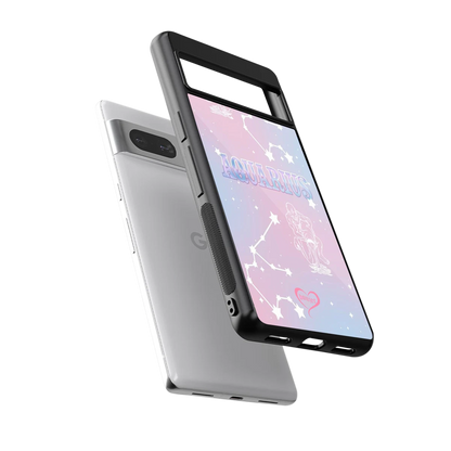 Aquarius Aura sleek google pixel 7a cover with tempered glass back and TPU edges