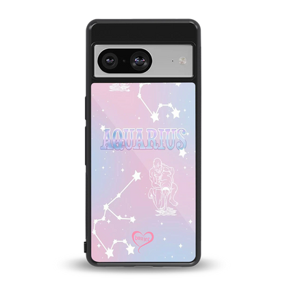 Aquarius Aura back phone cover | glass case for google pixel 8