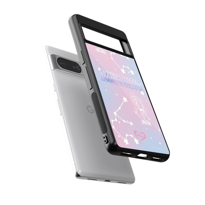 Aquarius Aura sleek google pixel 8 cover with tempered glass back and TPU edges
