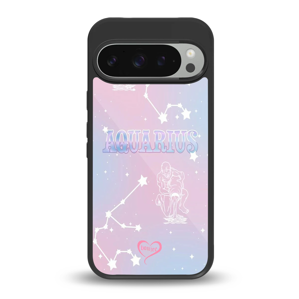 Aquarius Aura back phone cover | glass case for google pixel 9 pro