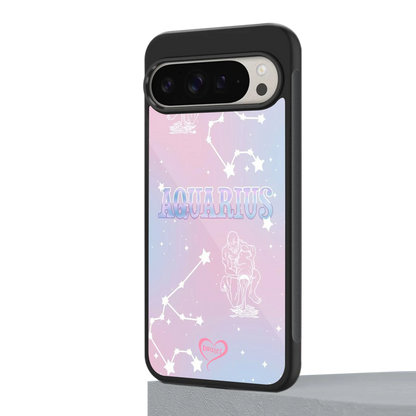 Aquarius Aura google pixel 9 pro xl mobile cover | shockproof glass phone case