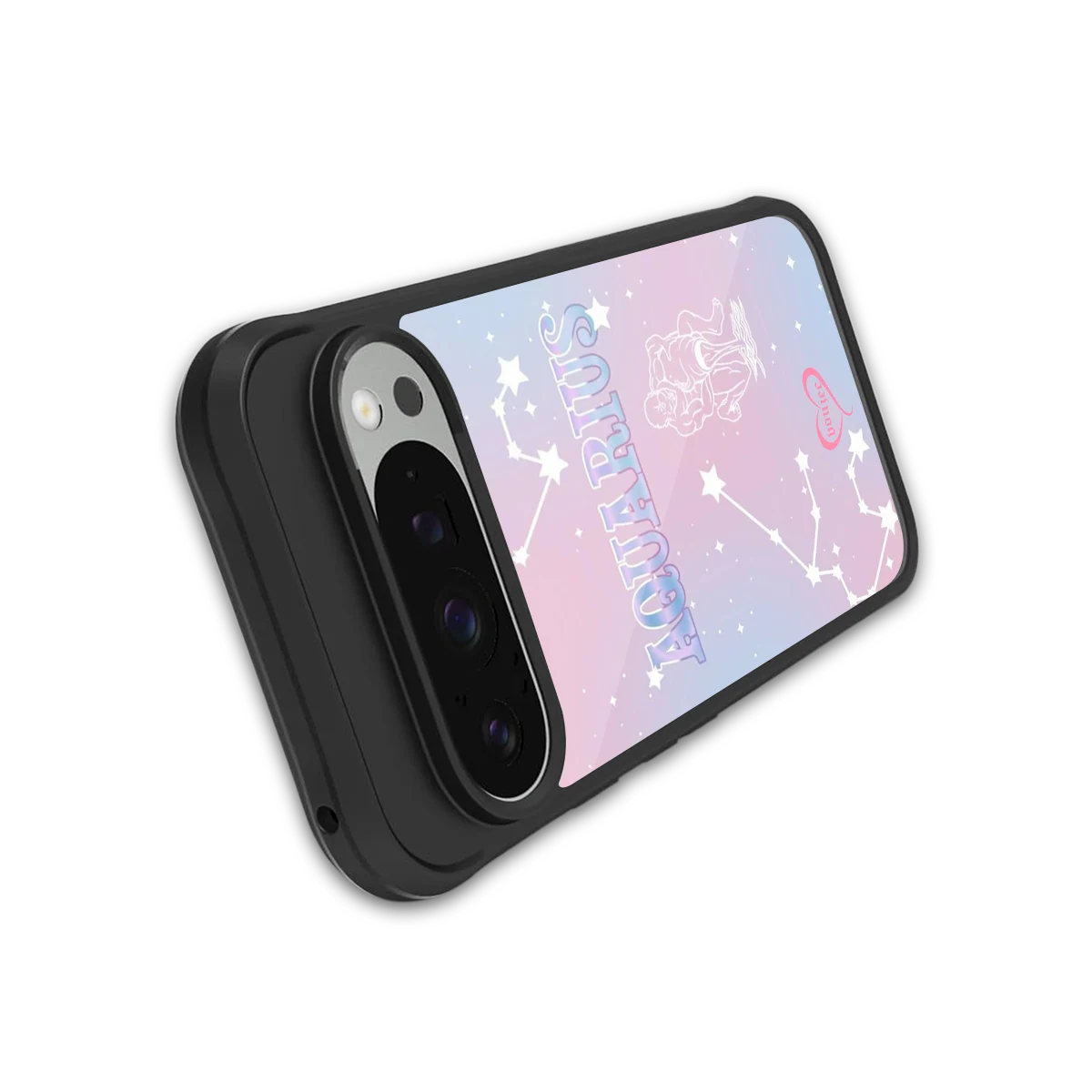 Aquarius Aura stylish phone case for google pixel 9 pro xl | glossy glass and slim fit