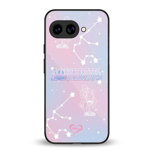 Aquarius Aura back phone cover | glass case for google pixel 9a