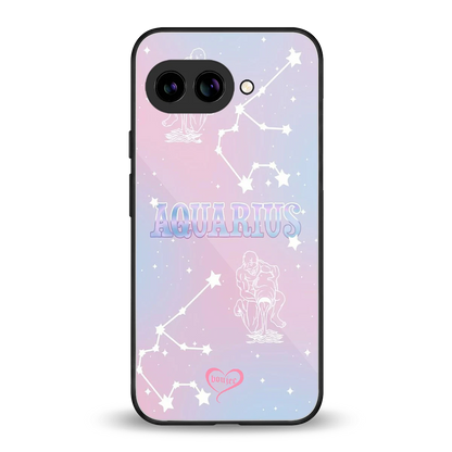 Aquarius Aura back phone cover | glass case for google pixel 10a