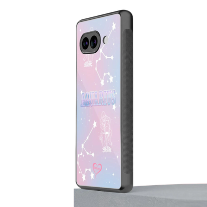 Aquarius Aura google pixel 10a mobile cover | shockproof glass phone case