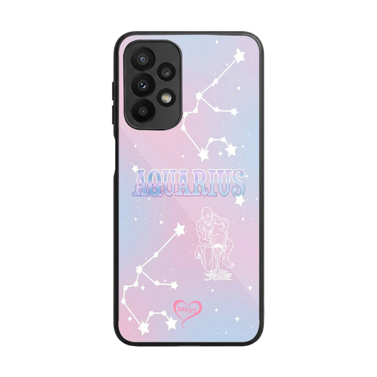 Aquarius Aura back phone cover | glass case for samsung galaxy a23