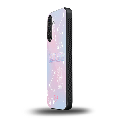 Aquarius Aura samsung galaxy m35 5g mobile cover | shockproof glass phone case