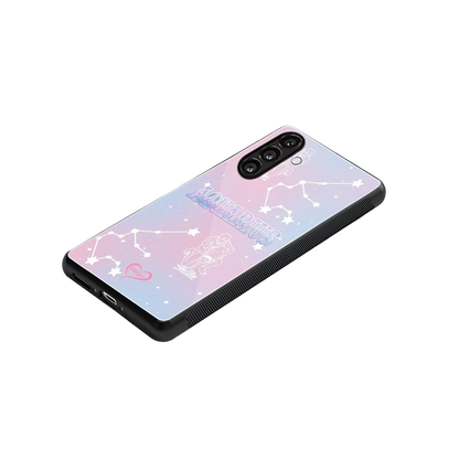 Aquarius Aura stylish phone case for samsung galaxy m35 5g | glossy glass and slim fit