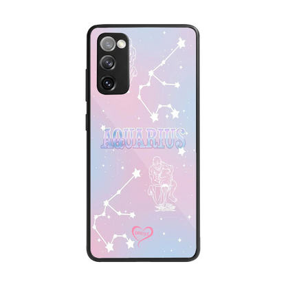 Aquarius Aura back phone cover | glass case for samsung galaxy s20 fe