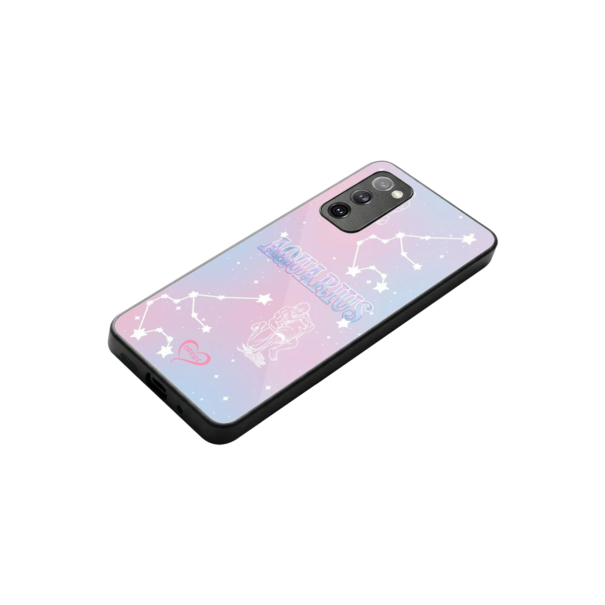 Aquarius Aura stylish phone case for samsung galaxy s20 fe | glossy glass and slim fit