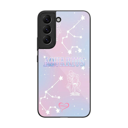 Aquarius Aura back phone cover | glass case for samsung galaxy s22